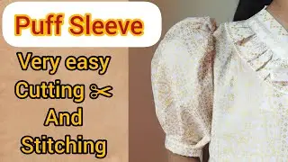 Puff Sleeves Very easy Cutting and Stitching... kids trending style #StitchbySana #createandinspire