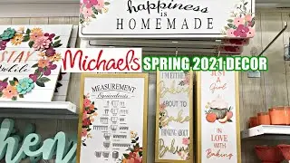 MICHAELS SPRING 2021 DECOR NEW FINDS! SHOP WITH ME
