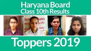 HBSE 10th Results 2019 Declared: Toppers Interview, Details & Marks