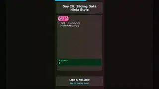 🤯 STOP CODING LIKE A NOOB! Python Slice SECRET! 🗡️ #shorts #viral