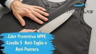 StickersLab - Gilet Protettivo HPPE Livello 5 &ndash; Test Anti‑Taglio e Anti‑Puntura