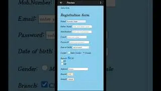 How to change background color🎨|| Form create 🙂||Basic - HTML #shortsvideo #youtubeshorts
