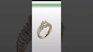 #shortsyoutubevideo  #diamond_ring #shortsyoutube #Flat Spiral_Ring #cad #jewelry