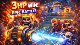 3 HP WIN 😱 | Sparky Deck Clutch Finish | Clash Royale