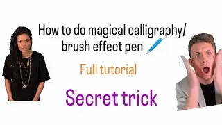how to do magical calligraphy 🖊️ full tutorial ,  revealed 😱 effect with inshot app  @Jyotiarts07