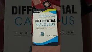 Differential calculus for B.sc/B.A math(honours) written by lalji prasad  (170₹ market price