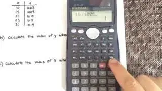 Линейная регрессия с использованием калькулятора (Casio fx-991Ms)