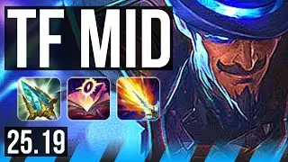 TWISTED FATE vs YASUO (MID) | 6 solo kills, 17/3/8, Legendary, 1300+ games | EUW Master | 25.19