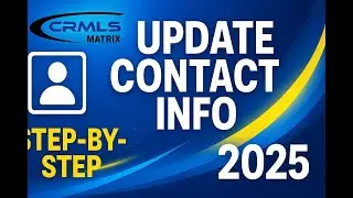 CRMLS Update or Change Contact Info MLS Realtor