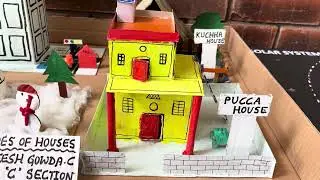 Types of houses #science project for kids # model of solar system