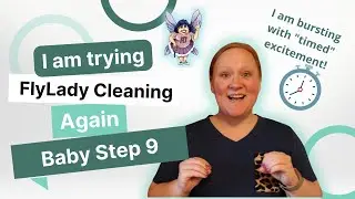 FlyLady Baby Steps Day 9 | Finally I'm cleaning more than my sink! | 5 Minute Room Rescue