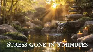 Peaceful Zen Garden 🌿 Flowing Water Sounds & Relaxing Music (LIVE)