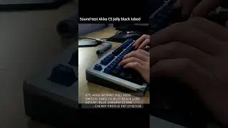 Sound test Akko CS Jelly Black lubed | Kit Akko Mod001 full mod #Shorts