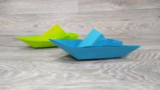 ORIGAMI Paper Boat / ОРИГАМИ бумажный катер