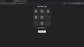 Tic Tac Toe Game Using HTML CSS & JavaScript 🔥