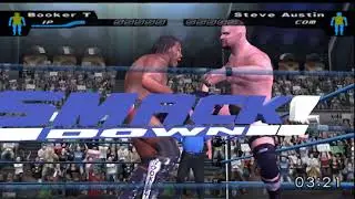 WWE SmackDown! Here Comes the Pain &bull; Booker T vs Stone Cold | Gameplay | No Commentary