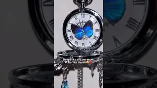 Link in bio 🦋🥹 #jewelry #pocketwatch #butterfly
