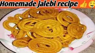 Homemade jalebi recipe 👍🤤 easy recipe 