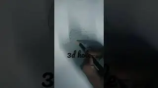 how to draw easy 3d hole illusion drawing on paper by PK amazing art #shorts#viralvideo#shortvideo