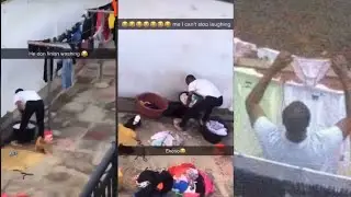 Video drop😁: Hookup girl made chairman wash for them because he couldn&rsquo;t pay for S3x!