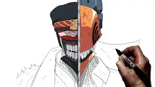 How To Draw Katana Man / Chainsaw Man | Step By Step | Chainsaw Man