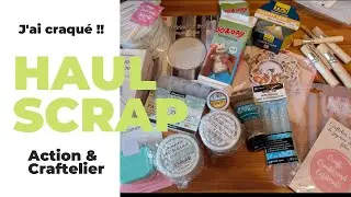 Mes achats scrapbooking de folie chez Craftelier et Action | Bonus test