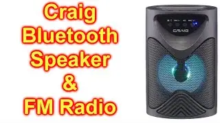 Craig Bluetooth Portable Speaker With FM Radio Review