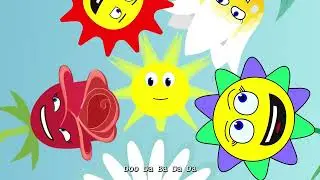 🌸 Happy Dancing Flowers Song | Fun Animated Flowers for Toddlers & Preschool Kids | Sing Along 🌸
