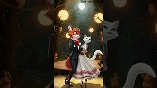 Salsa in the Moonlight 🌕🕺💃 | Fox & Cat&rsquo;s Enchanted Forest Dance! #shorts