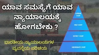 ಭಾರತದ ನ್ಯಾಯಾಲಯಗಳ ವ್ಯವಸ್ಥೆ ||Hierarchy of Courts in India
