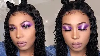 EXTENDED PURPLE HALO EYESHADOW TUTORIAL FOR HOODED EYES with a twist | JordanChrome