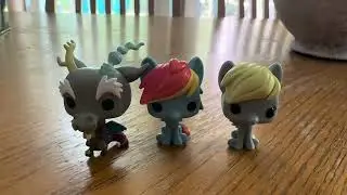 My Little Pony: Friendship is Magic Funko Pocket Pop (Discord, Rainbow Dash and Derpy) Toy Review