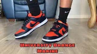 Nike Dunk Low SP Champ Colors University Orange Marine (2020) unbox and on feet