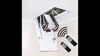 loft ladder with hatches，Electric attic ladder, ceiling stairs, roof telescopic ladders