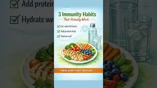 Strong immunity is built by daily habits, not quick fixes🍇 Read description👇 #healthshorts