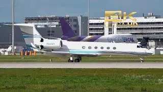 (4K) Gulfstream G-V from Delaware Aircraft Trust N535V arrival Munich Airport EDDM MUC