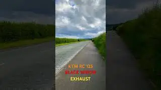 KTM RC 125cc black widow exhaust 🔥