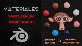 VARIOS MATERIALES EN UN OBJETO | BLENDER MATERIALES