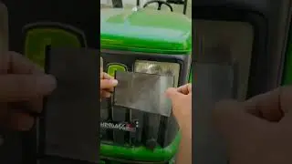 John Deere Hed light sticker eyes