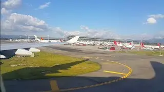 Landing in Bogota Colombia onboard IBERIA A340-600 / Aterrizando en Bogotá