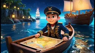 Captain Row Treasure Island | Pirate Adventure Song for Kids | Fun Island Rhyme with Treasure