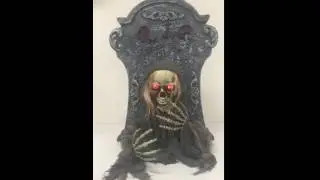 HALLOWEEN TOMBSTONE  - ANIMATED WITH LIGHTS, SOUND & MOVEMENT