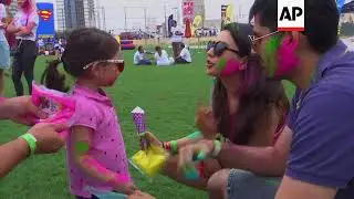 Celebrations in Dubai for Hindu festival of colours