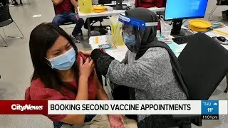 Booking second dose of vaccine appointments comes early for some