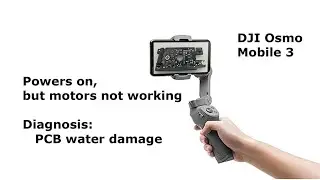 DJI Osmo Mobile 3 powers on but motors not working - fault found