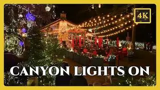 Canyon Lights at Capilano Suspension Bridge Park | 4K Night Tour