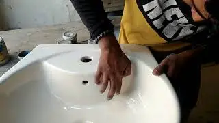 Ceramic Basin Cracks Repairing with Amazing Skill