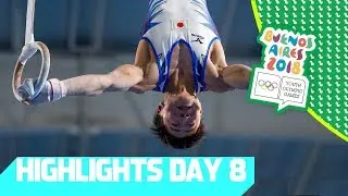 High Flying Gymnastics & stunning Hockey Finals | YOG 2018 Day 8 | Top Moments