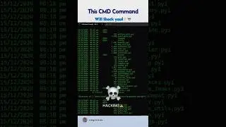This CMD Command Will Blow Your Mind! 🤯💀 | Must Try! 