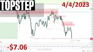 Topstep Trading Combine Step 1 Attempt 3 - Trade 20-23 &ndash; 4/4/2023 (WWLL) $593.42/$3000